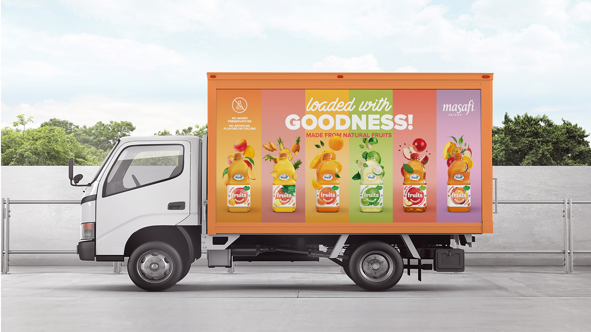 Masafi Juices Campaign Truck Branding