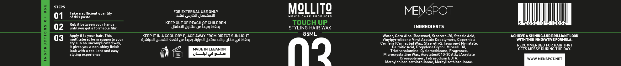 Mollito Wax Labels