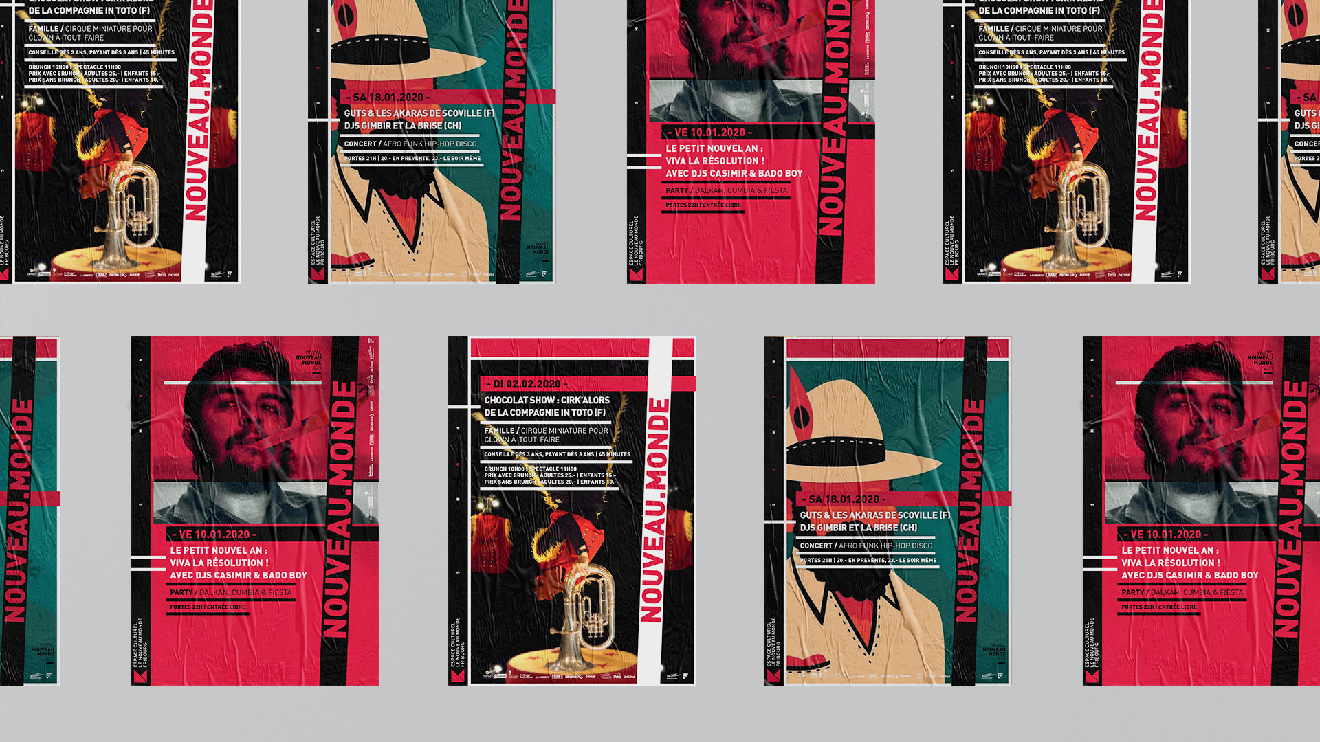 12 Nouveau Monde Flyers