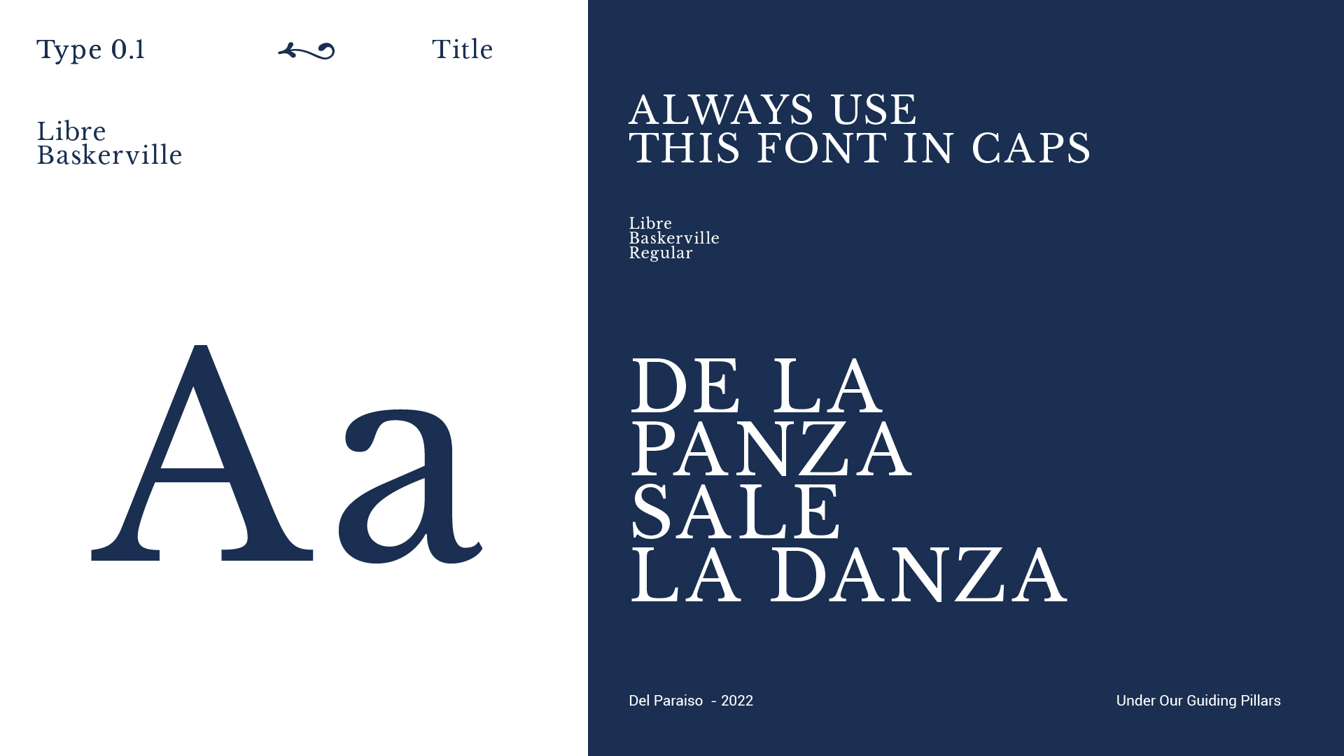 Del Paraiso Typography