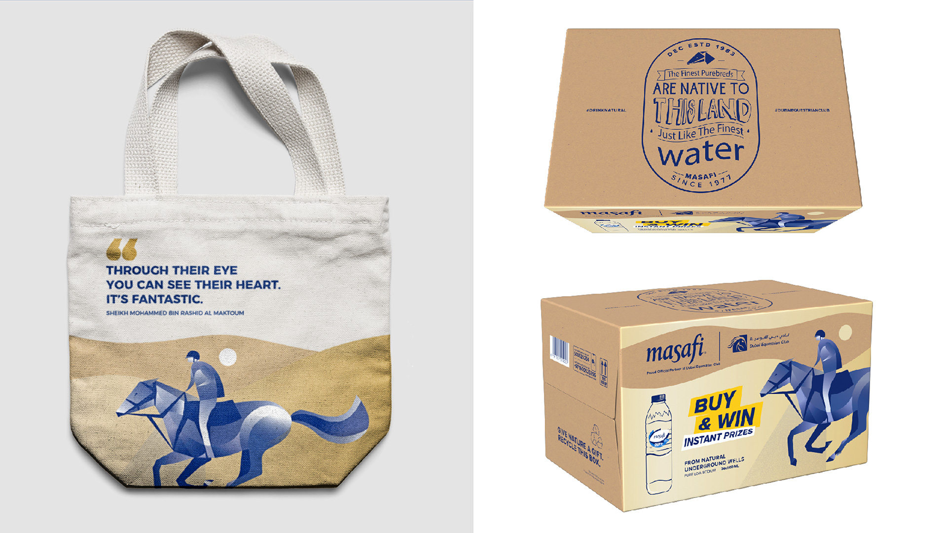 Masafi Dubai Equestrian Club Campaign Elements