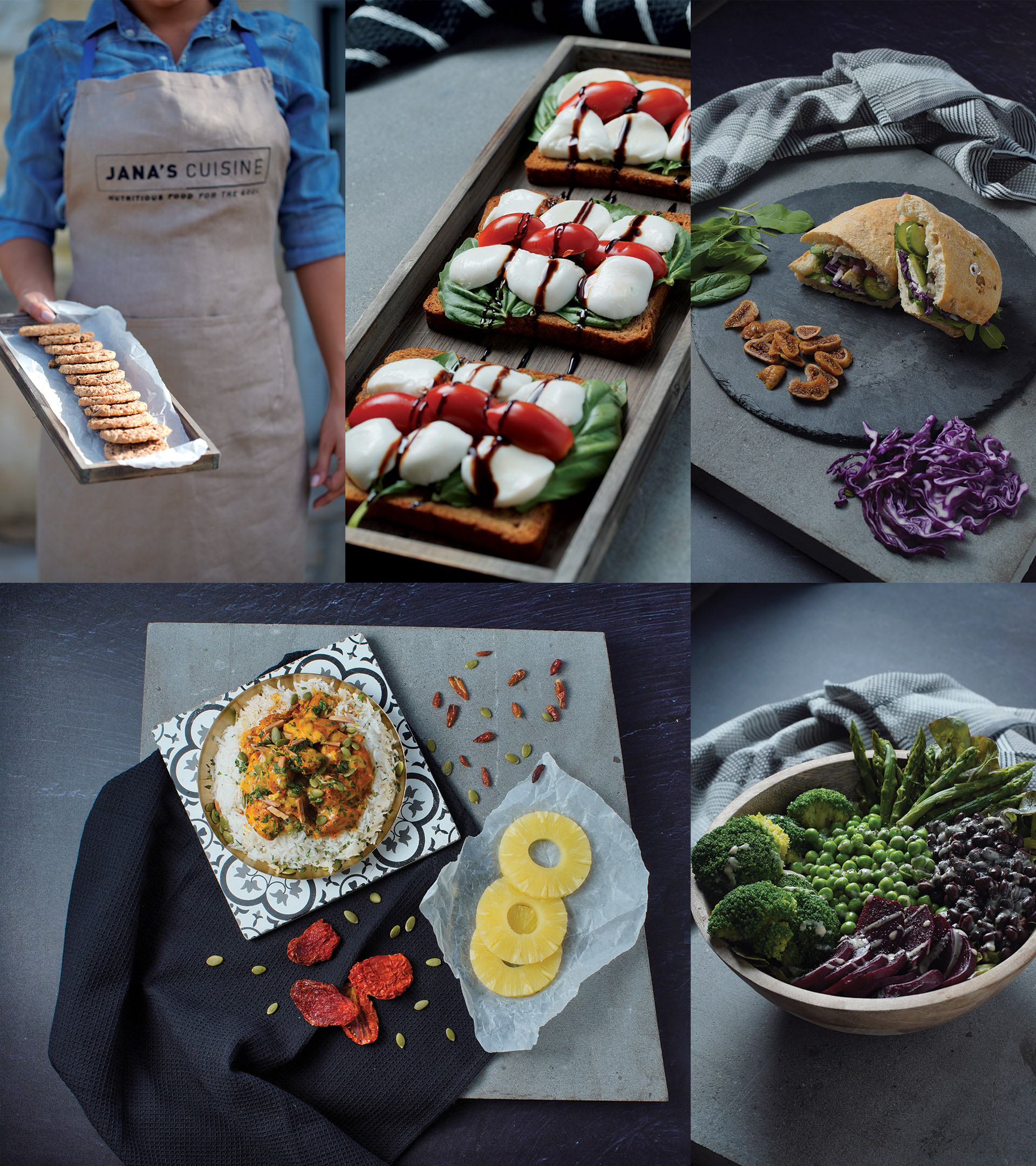 Janas Cuisine Photography Moodboard